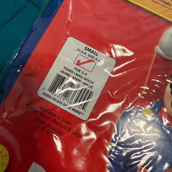 Boys super Mario deluxe super Mario costume S - Picture 2 of 4